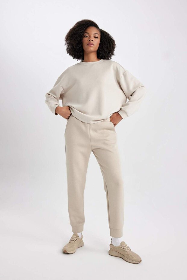 DeFactoFit športové Jogger nohavice Standard Fit elastický pás vrecká Basic Plain B6358AX23WN - 5