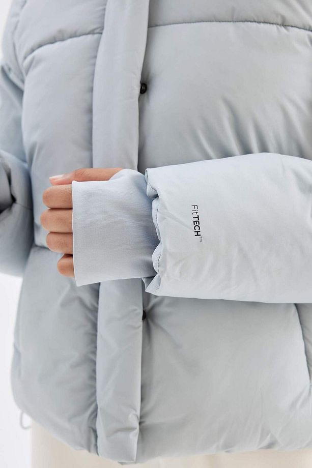DeFactoFit Su Geçirmez Dik Yaka Puffer Şişme Mont A1550AX23AU - 7