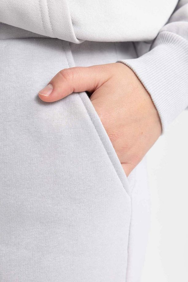 Kalın Jogger Eşofman Altı Beli Paçası Lastikli Bağcıklı Cepli V2700AZ23WN - 5