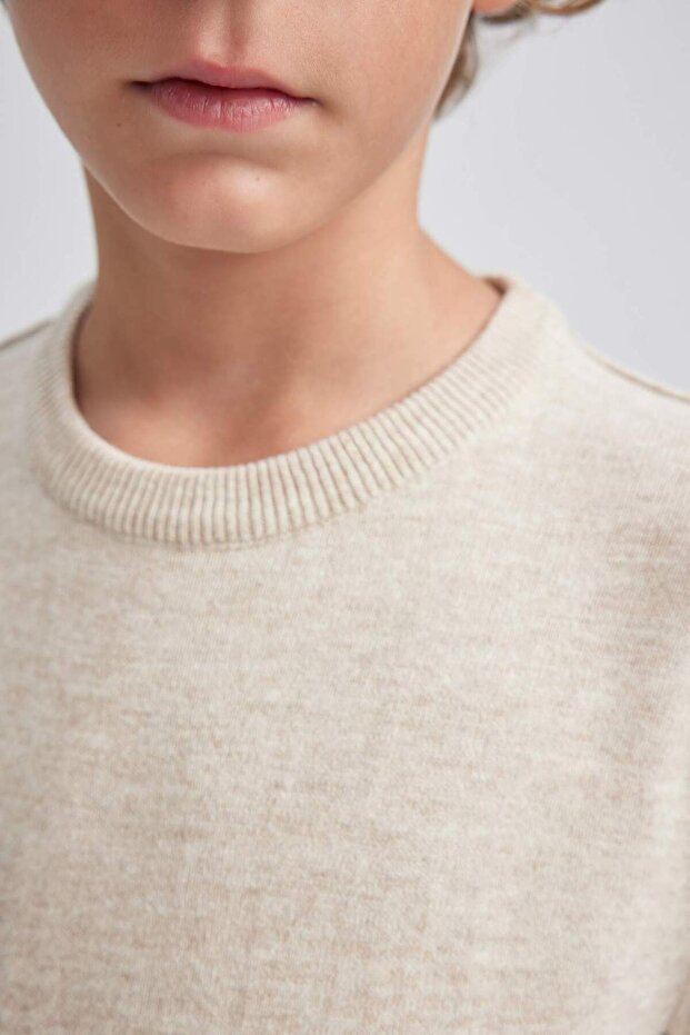 Erkek Çocuk Bisiklet Yaka Triko Kazak A4992A823WN - 5