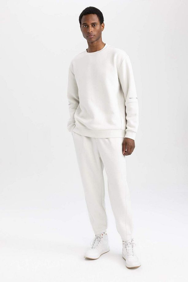 DeFactoFit Standart Fit Beli Bağcıklı Lastikli Paça Basic Düz Cepli Jogger Eşofman Altı Y2283AZ23AU - 3