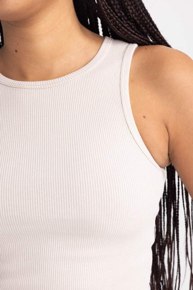 Fitted Halter Yaka Atlet B0658AXNS - 6