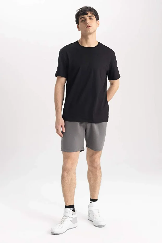 Regular Fit Basic Düz Bermuda Şort A2348AX23SM - 2