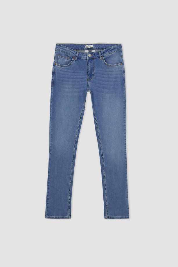 Pedro Slim Fit Dar Kalıp Normal Bel Dar Paça Jean Pantolon A2977AX23SM - 7