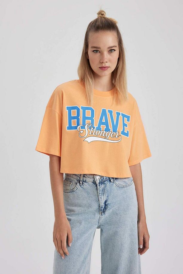 Coool Oversize Fit Baskılı Kısa Kollu %100 Pamuk Tişört Z2179AZ23SM - 6