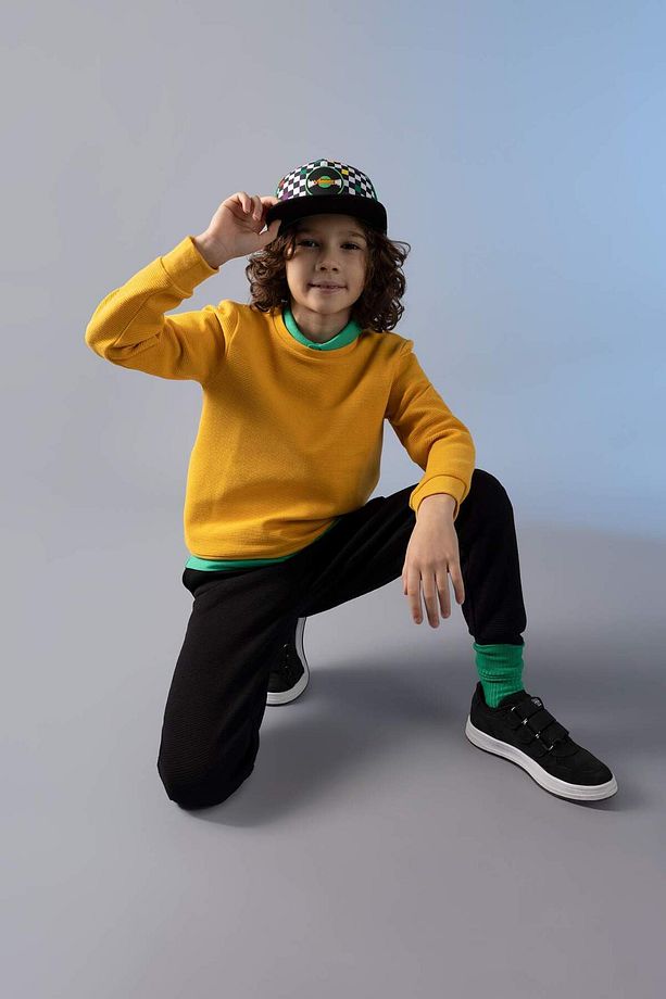 Erkek Çocuk Bisiklet Yaka Sweatshirt Z2511A623SP - 4