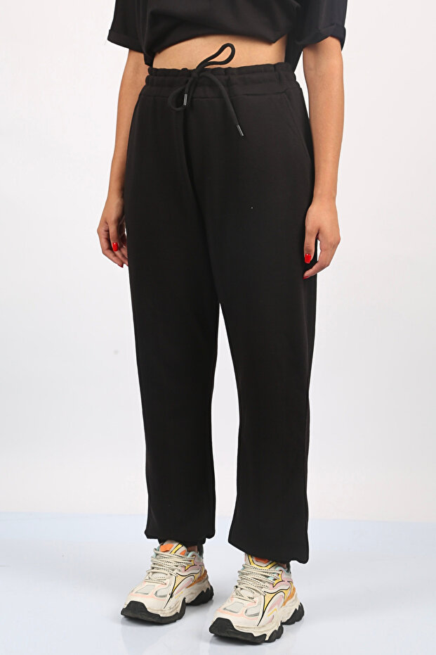 Black Basic Sweatpants SH116 - 1