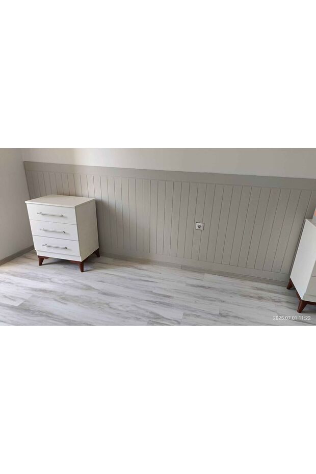 İskandinav Duvar Paneli Mdf Cnc İşlemeli Dekoratif Boyanabilir Duvar Paneli Duvar Çıtası(54X103) - 6