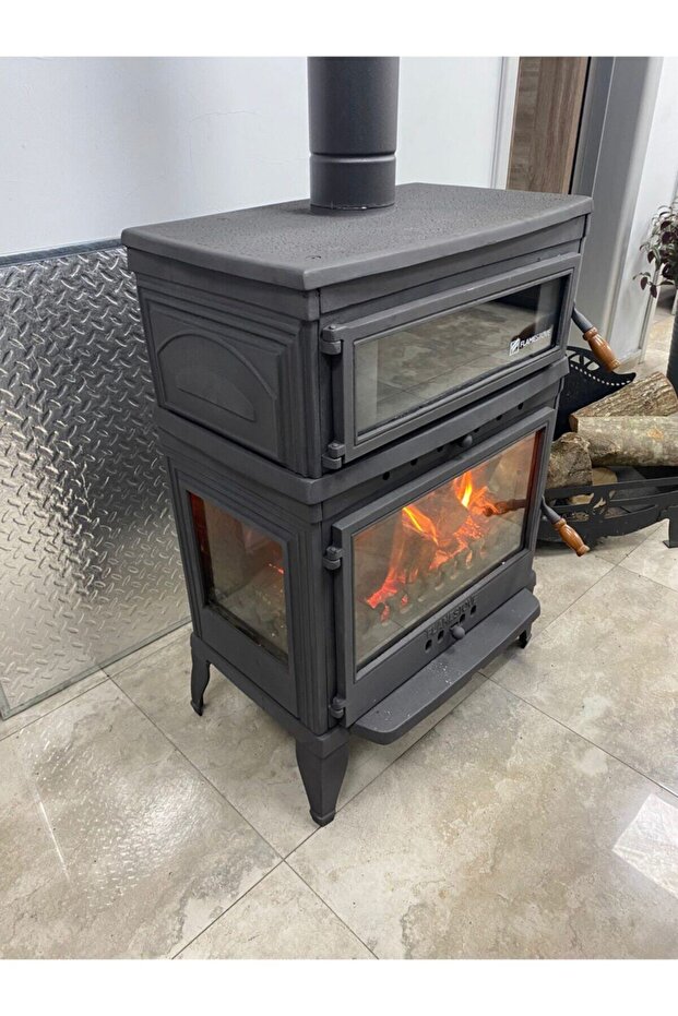 RETRO LÜX DİK FIRINLI KUZİNE SOBA FS-045 - 5