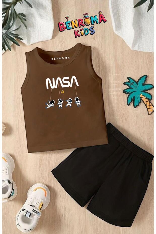 Printed Shorts Tee Unisex Children's Set