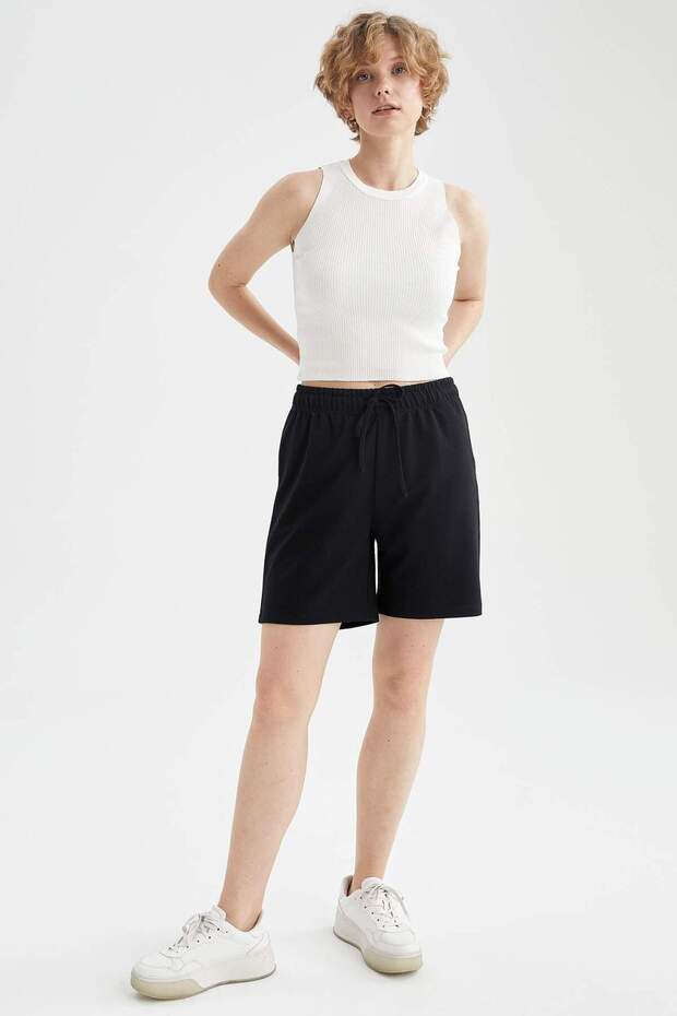 Regular Fit Geri Dönüşümlü Bermuda Şort U4570AZ21HS - 1