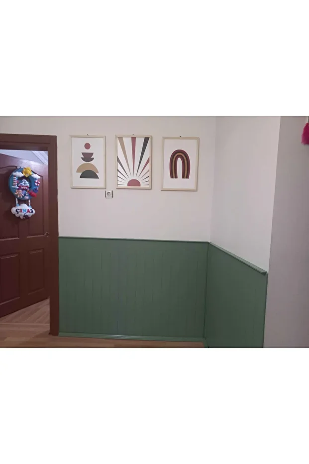 İskandinav Duvar Paneli Mdf Cnc İşlemeli Dekoratif Boyanabilir Duvar Paneli Duvar Çıtası(54X103) - 4