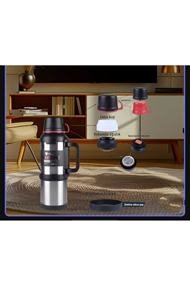4 Litrelik Çelik Termos - 3