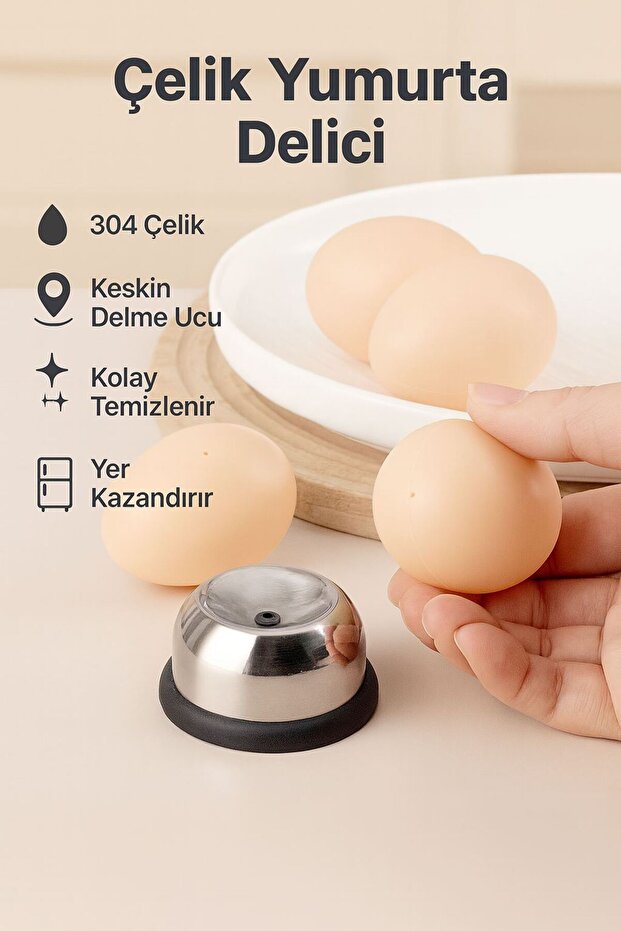 Çelik Yumurta Delici Egg Piercer mt152 - 7