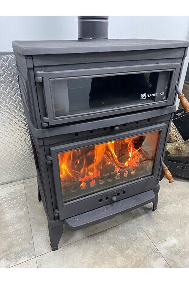 RETRO LÜX DİK FIRINLI KUZİNE SOBA FS-045 - 7