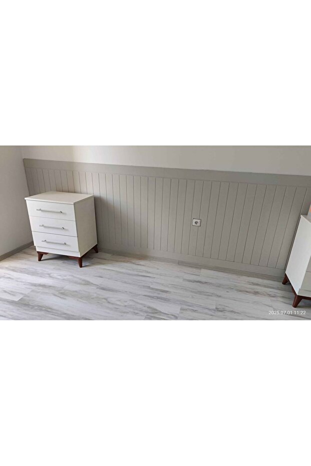 Mdf Cnc Işlemeli Dekoratif Boyanabilir Duvar Paneli , İskandinav Duvar Paneli , Duvar Çıtası(54X103) - 5