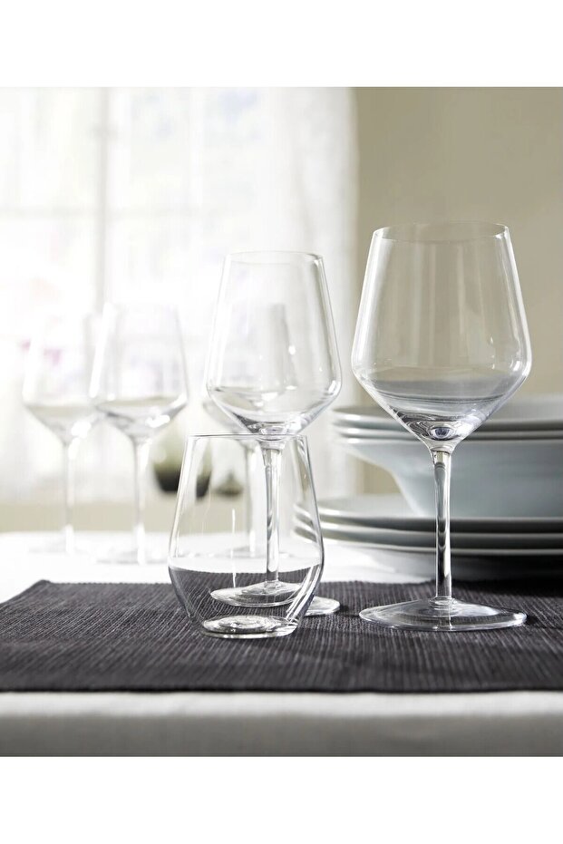 4 Adet Cam Su Bardağı Hacim 450 ml İkea 4'lü Set Meşrubat Bardağı Şeffaf Bardak Yükseklik 11 Cm - 4