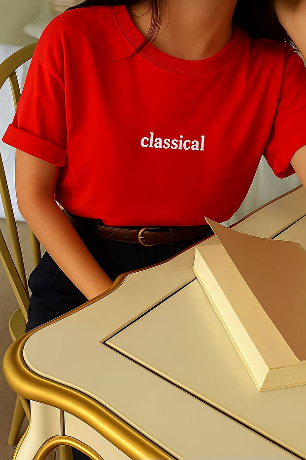 Classical Printed Oversize Unisex T-Shirt
