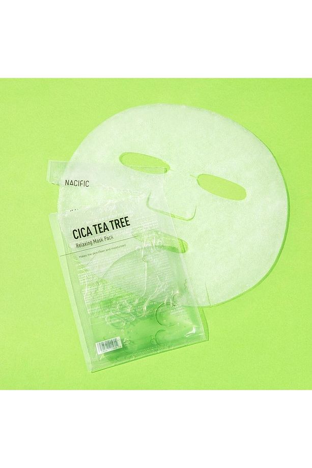 Cica Tea Tree Relaxing Mask | Hassas ve Akneye Eğilimli Ciltler İçin Yatıştırıcı Kağıt Maske - 3