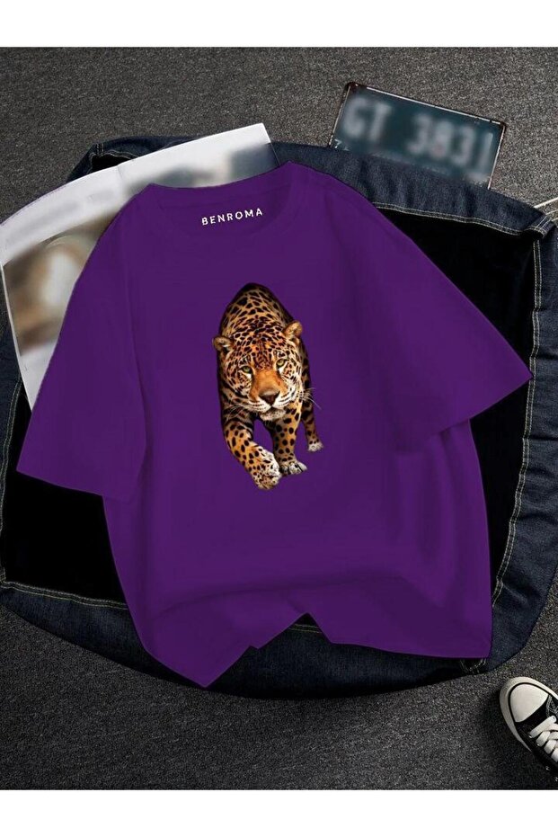 Tiger Printed Oversize Unisex T-shirt