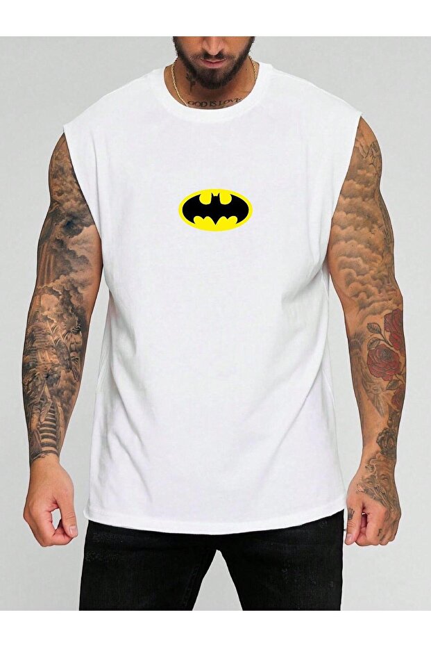 Batman Printed Sleeveless T-Shirt