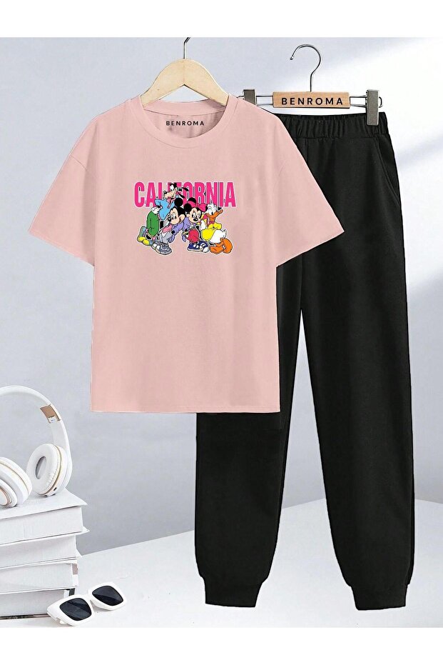 Character Printed Children's Tracksuit Set