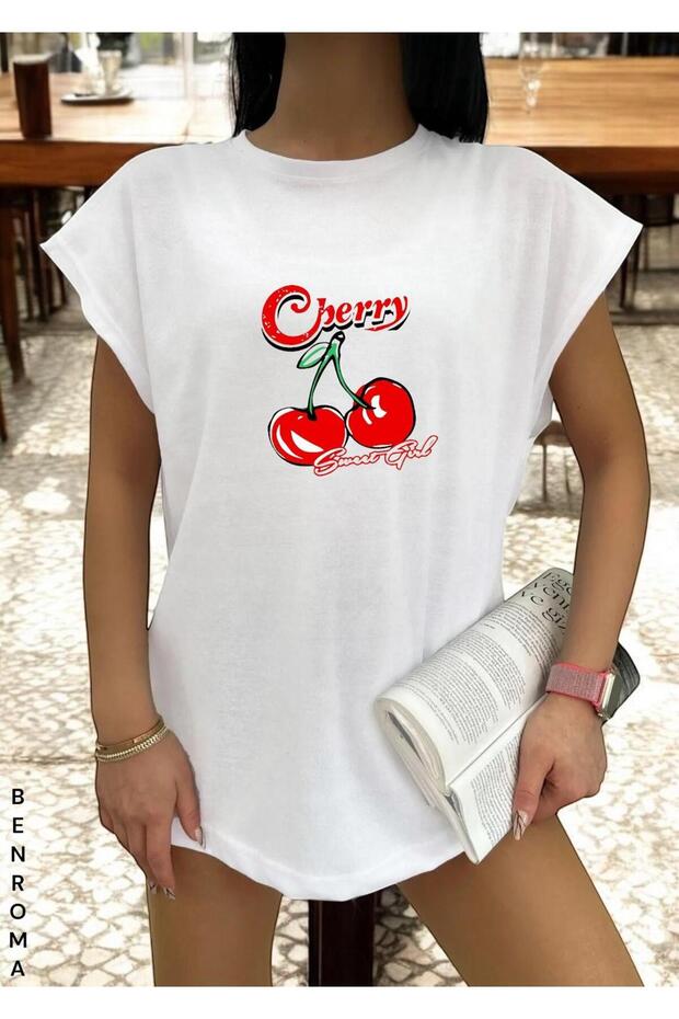 Sleeveless T-Shirt Printed
