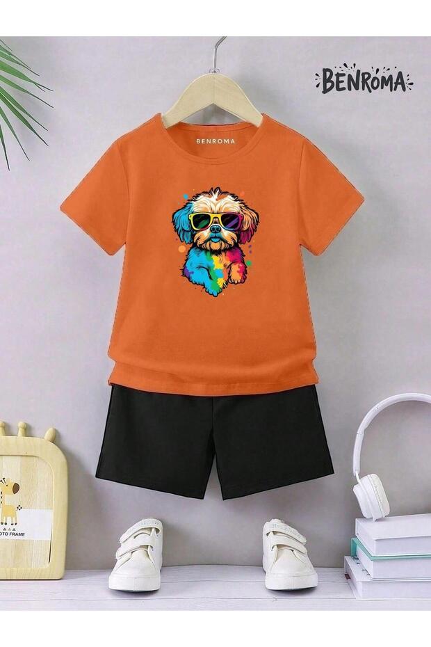 Children's Shorts Suit Unisex Character Printed