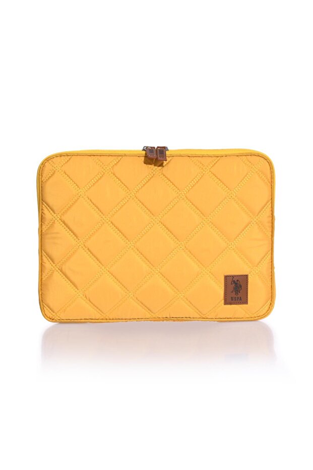 Macbook Air - Macbook Pro 13&13.3 Inch Compatible Laptop Case Quilted Mustard