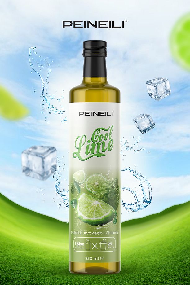 Cool Lime Matcha, Avakado, Chlorella Içeren Detox Mix Detoks Suyu 250 ml - 6