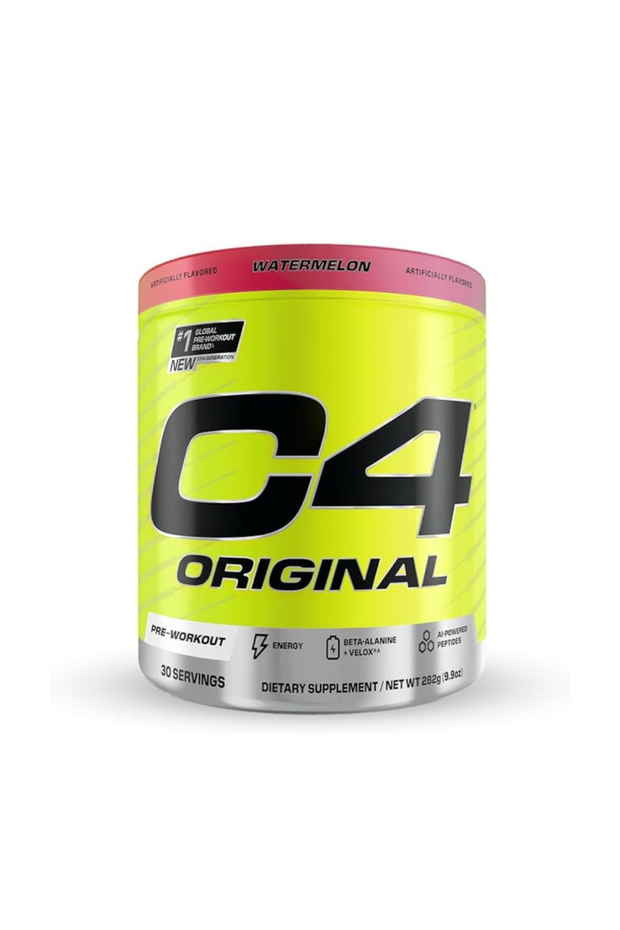 C4 Original Pre Workout Powder, Watermelon, 30 Servings, Hard Hitting Energy