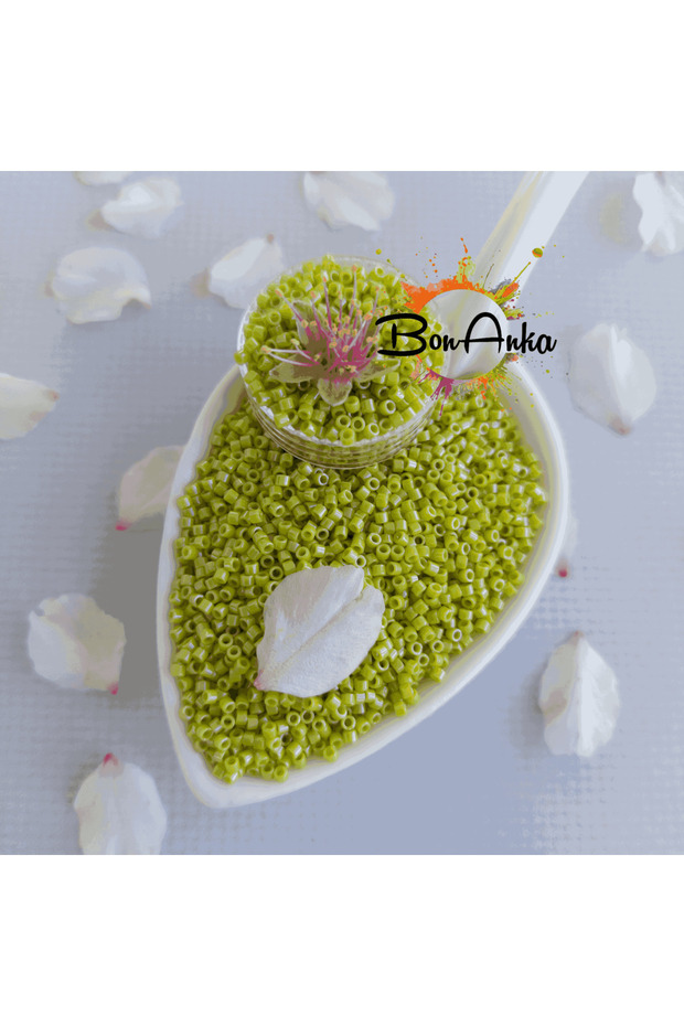 3 g No:012 Miyuki Delica 11/0 Beads Db0262 Opaque Light Green