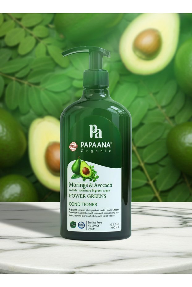 Papaana Organics Moringa & Avocado Conditioner – 400ml