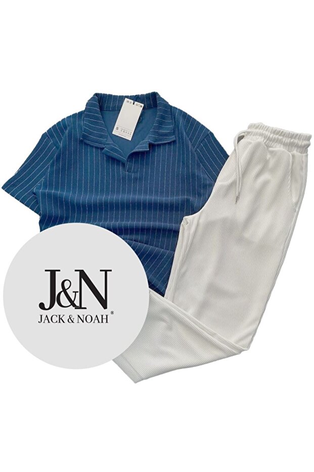 Men's Crepe Flexible Fabric Tracksuit 2-Piece Set