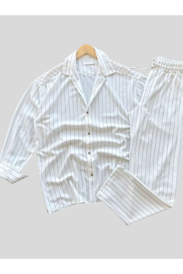 Crepe Seasonal Lycra Unisex Long Sleeve Shirt Tracksuit Set