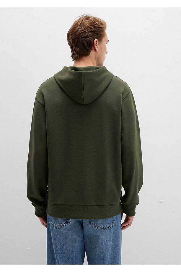 Kapüşonlu Haki Sweatshirt 0S10417-71545 - 4