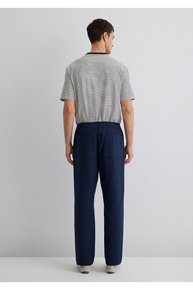 Lacivert Pantolon 0010447-70488 - 5