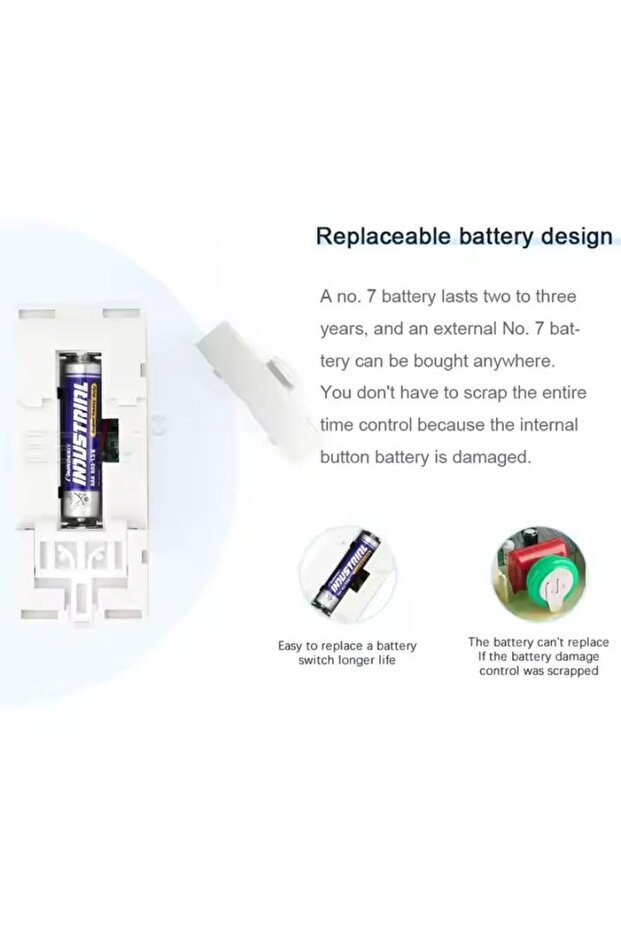 THC15A Programmable Time Switch Relay Control Digital Timer White/Blue - 8