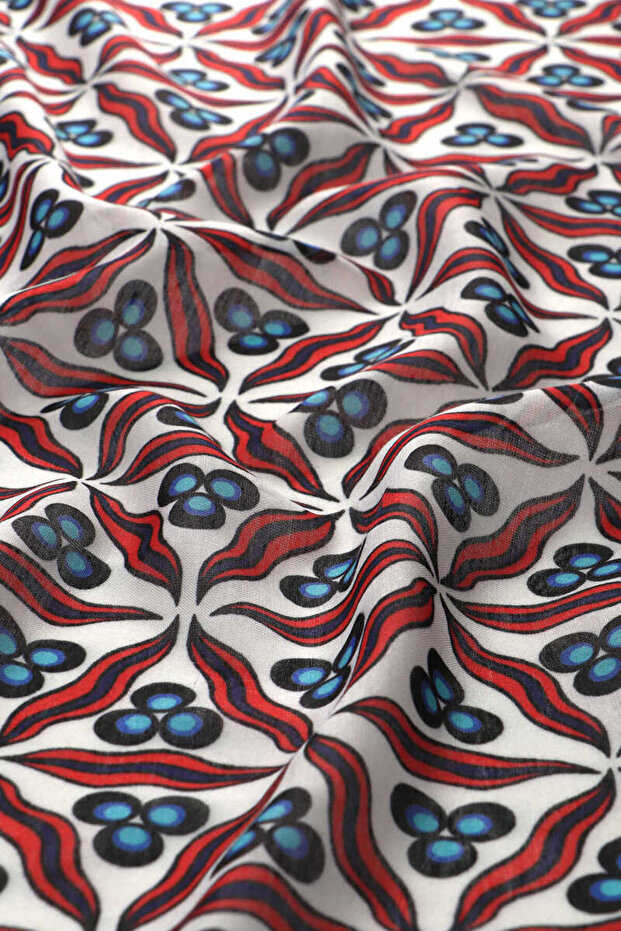 وشاح ناعم بنمط سينتيماني باللون الفيروزي - 3