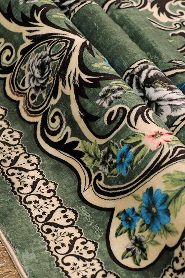 Yeşil Bambu Halı Seccade - 2