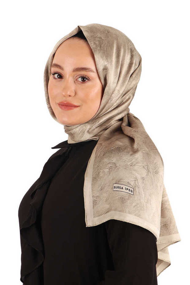 Stone Brush Pattern Silk Shawl - 3