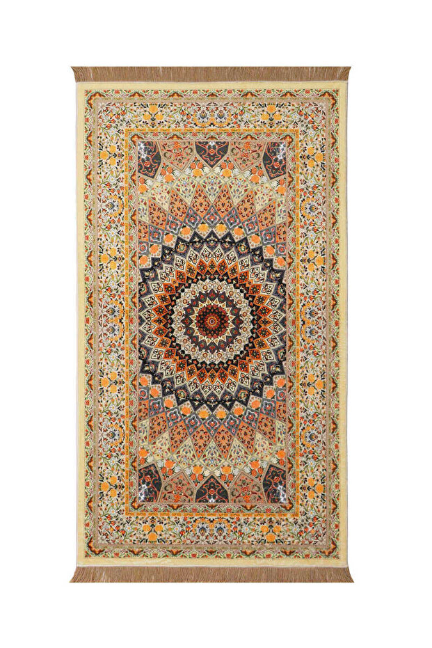 Sarı Bambu Halı Seccade - 1