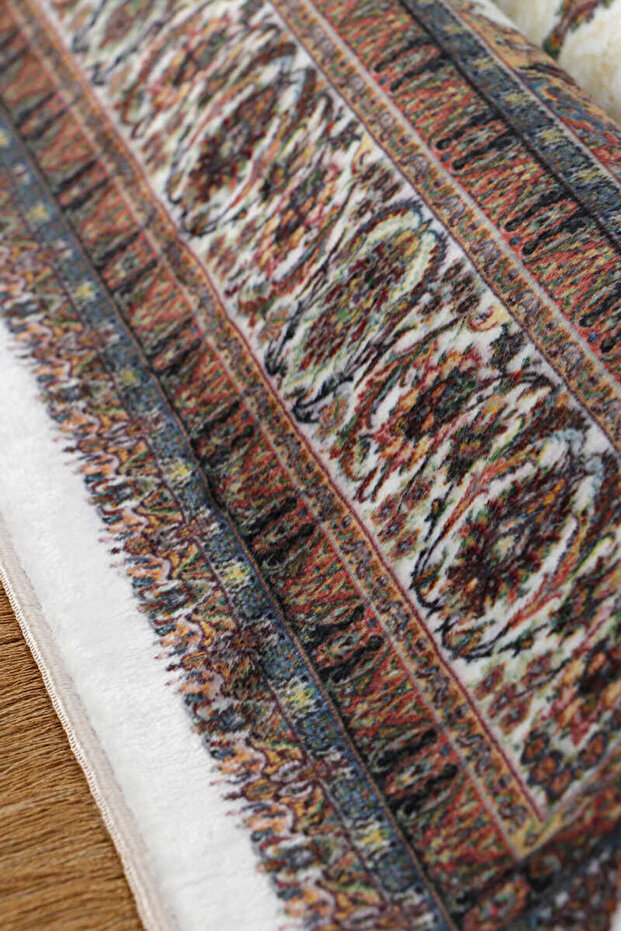 Krem Bambu Halı Seccade - 3