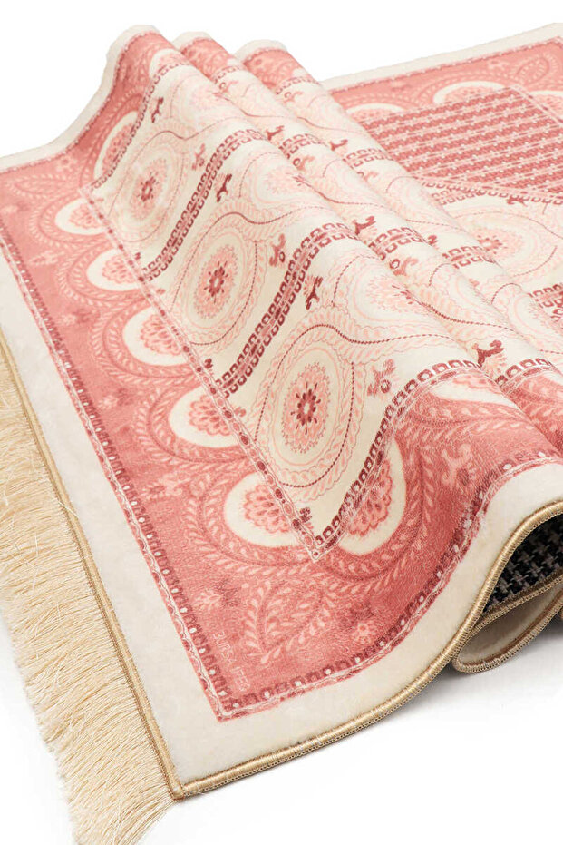 Pudra Bambu Halı Seccade - 4