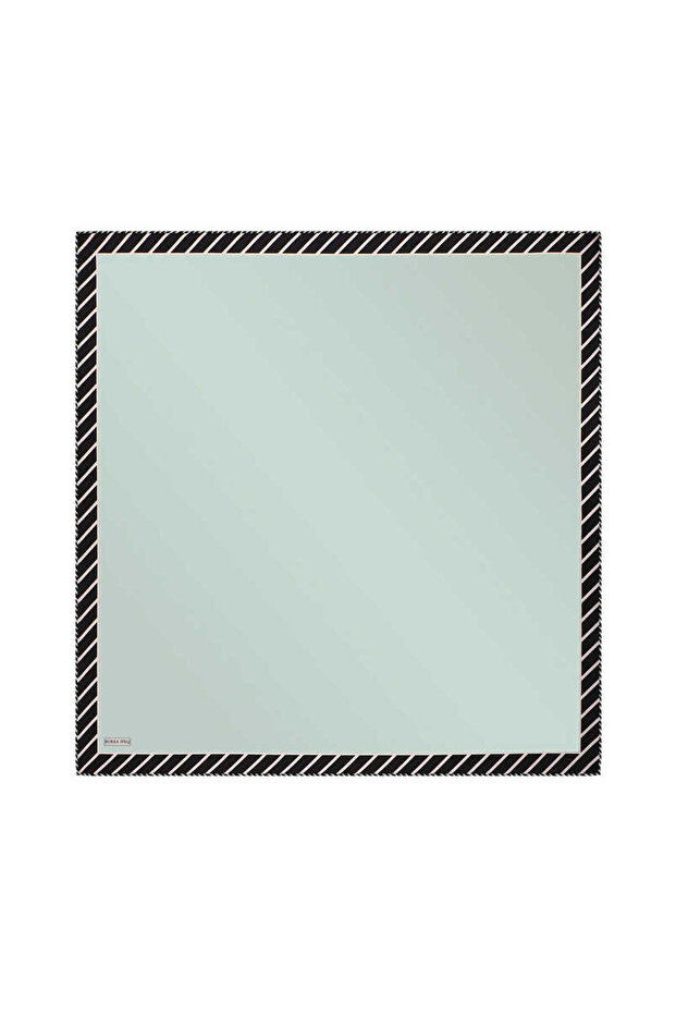 وشاح حريري - نمط خط النعناع - 1