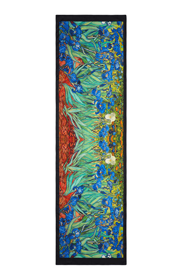 Yeşil İrisler İpeksi Fular - 4