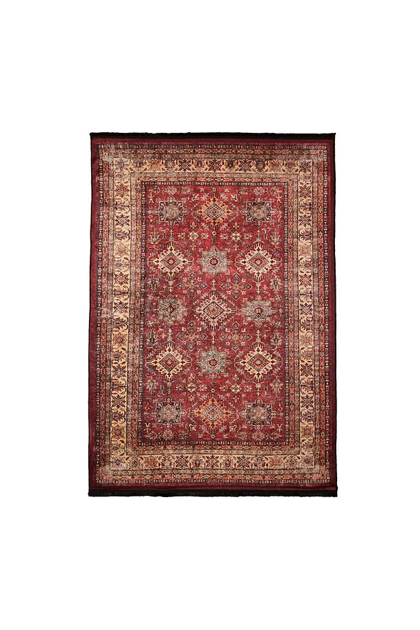 Soft Line Afgan Halısı - Kırmızı - 160x230 cm - 1