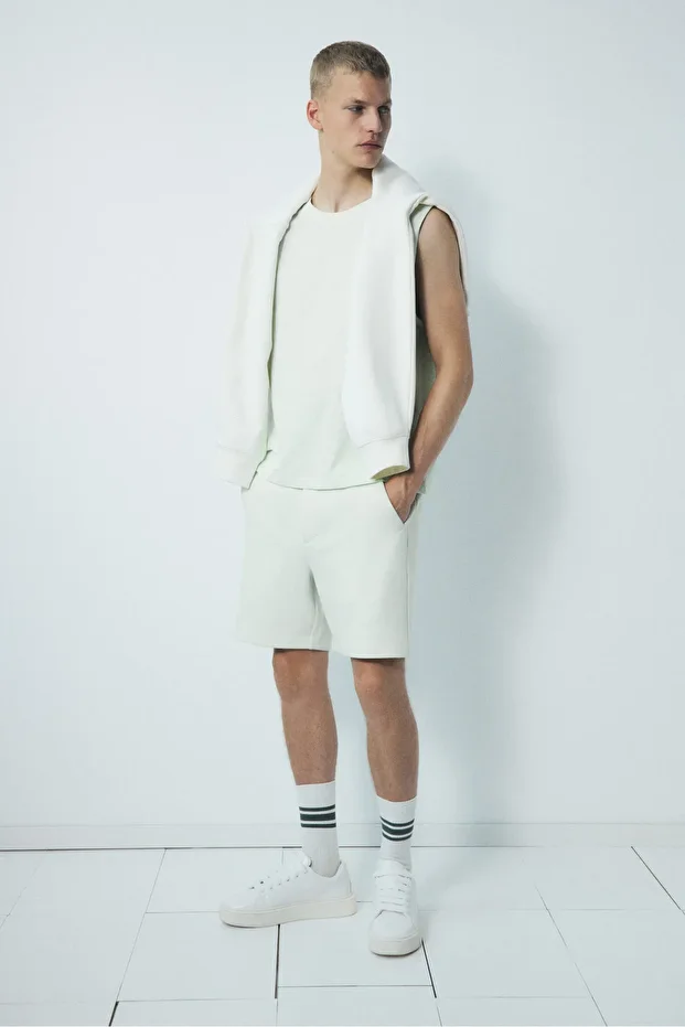 Regular Fit Sweatshirt Şort - 2