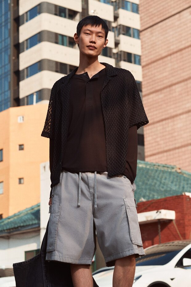 Kargo Şort Loose Fit - 1