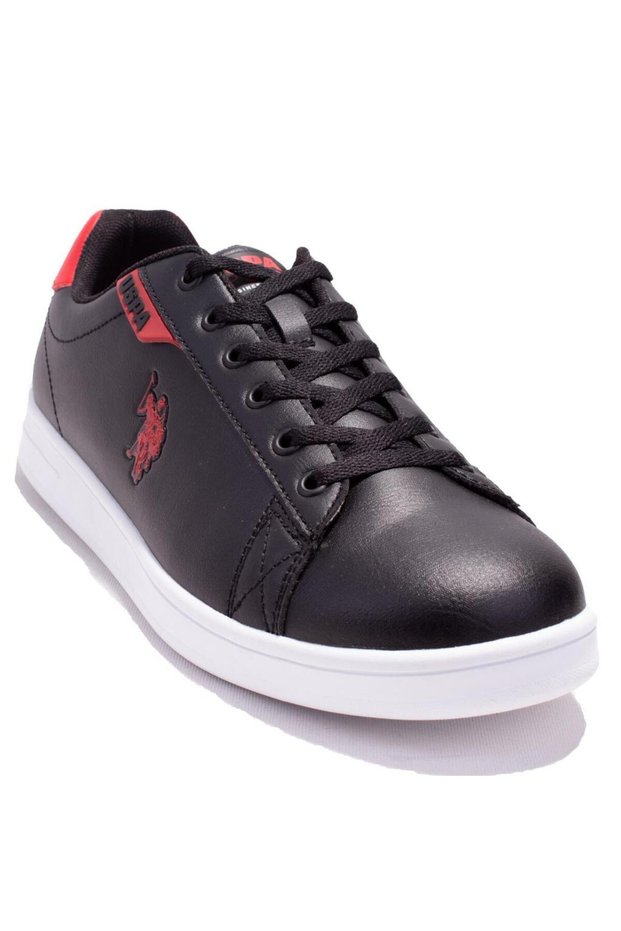 US Polo Assn CostaCN Black Red Orthopedic Casual Men's Sports Shoes